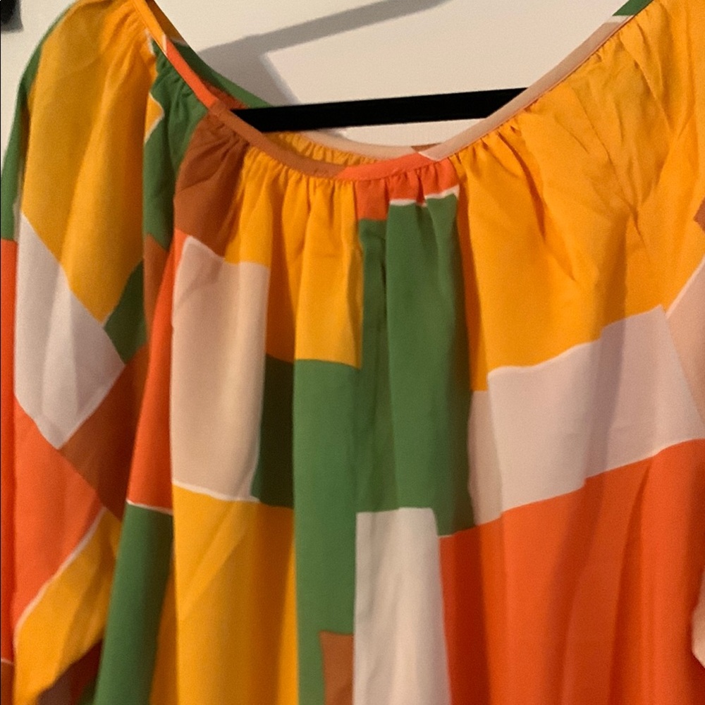 Vibrant Patchwork Blouse - Picture 5 of 6